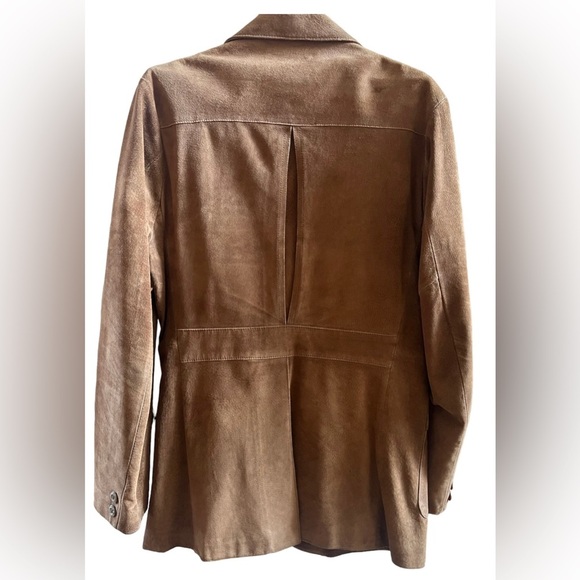 Vintage mcgregor leather coat Mens Sz 40 long - Picture 6 of 10